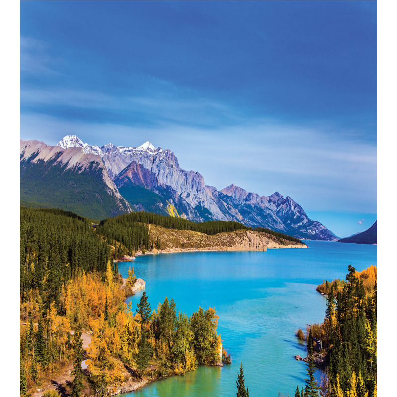 Abraham Lake Shore Photo Duvet Cover Set