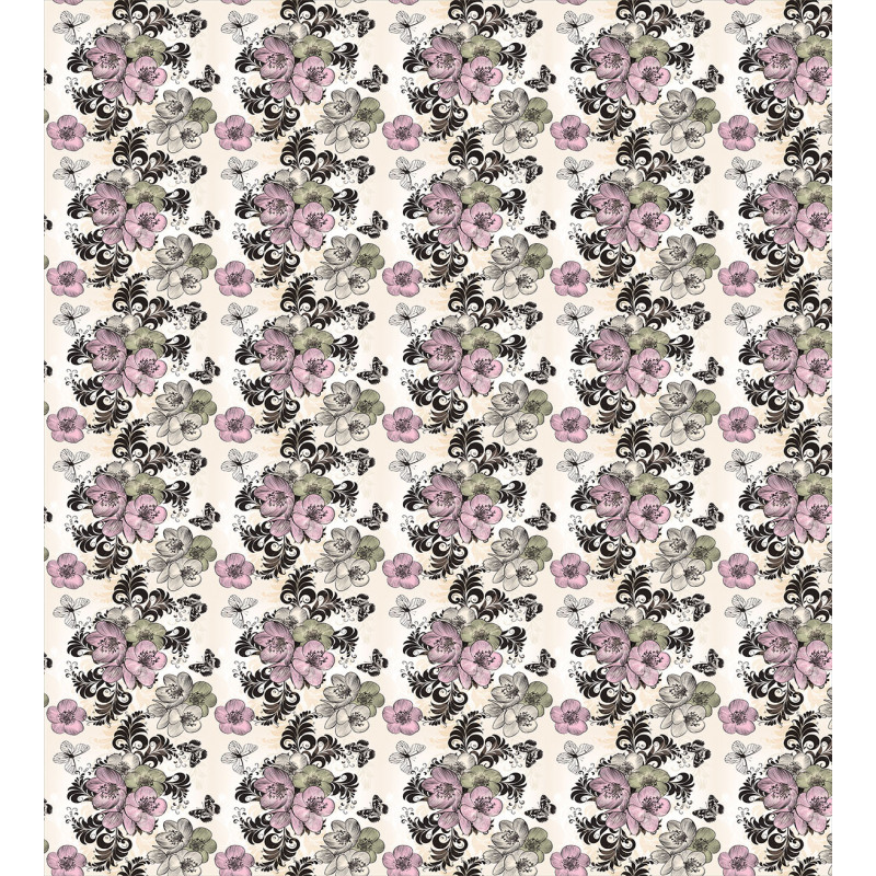 Nostalgic Floral Pattern Duvet Cover Set