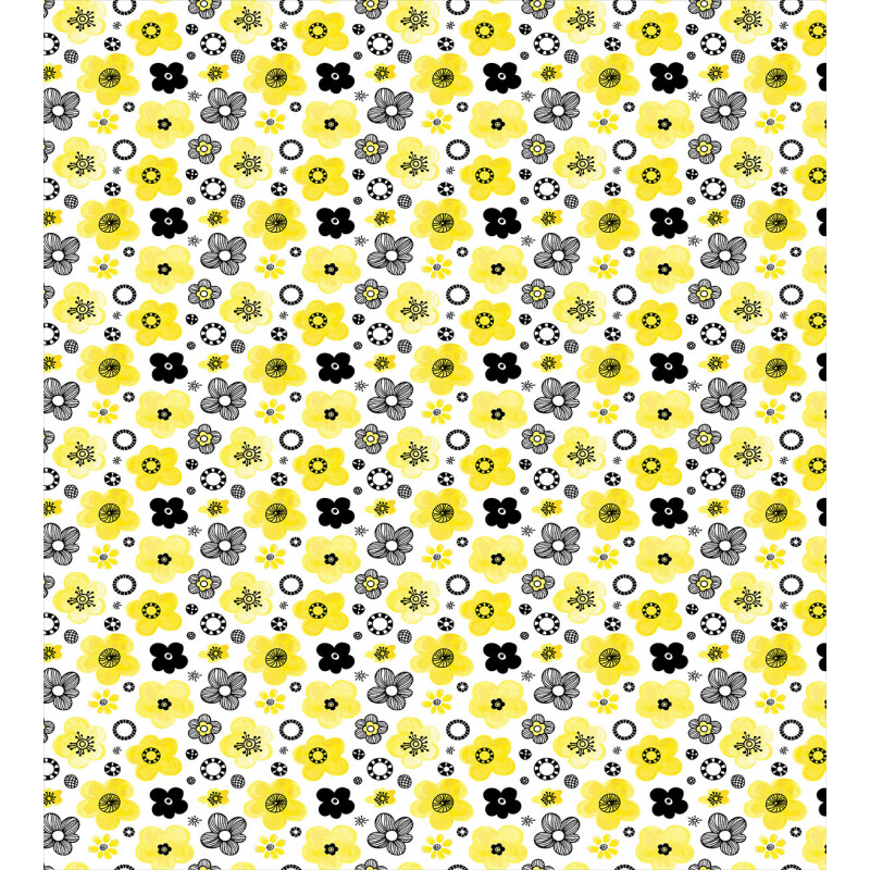 Bicolour Spring Flowers Duvet Cover Set