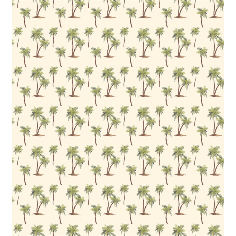 Simplistic Palms Pattern Duvet Cover Set