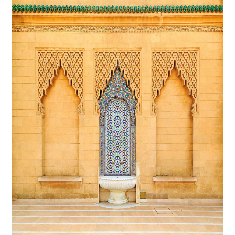 Moroccan Tile Fountain Duvet Cover Set