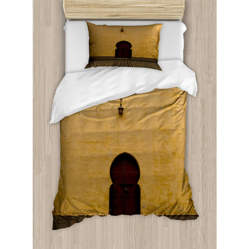 Oriental Design Door Duvet Cover Set