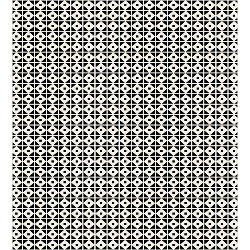 Monochrome Abstract Squares Duvet Cover Set