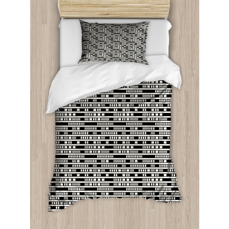 Modern Rectangle and Lines Duvet Cover Set