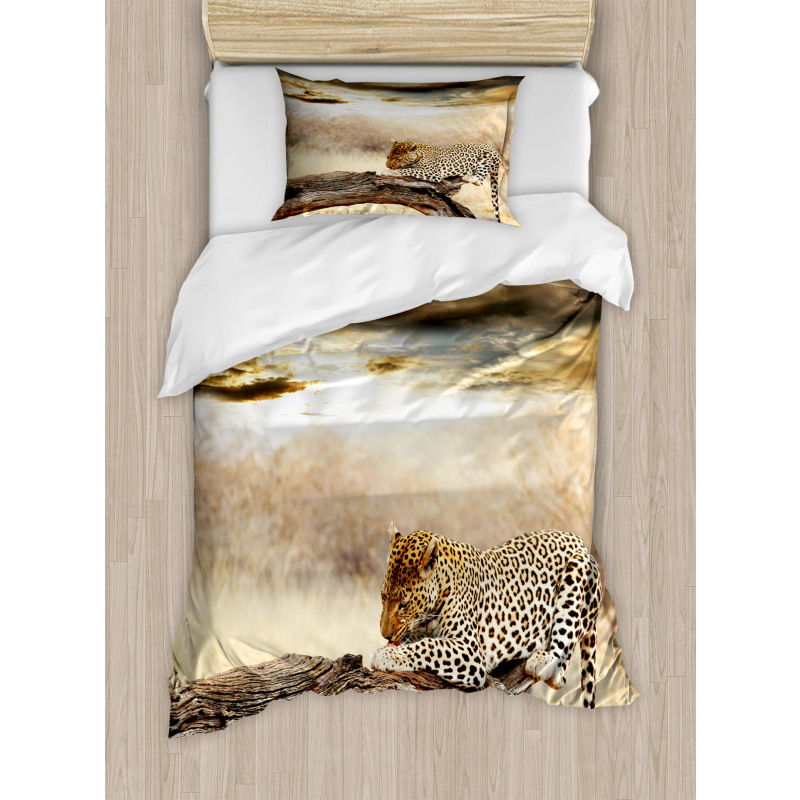 Wild Leopard Duvet Cover Set