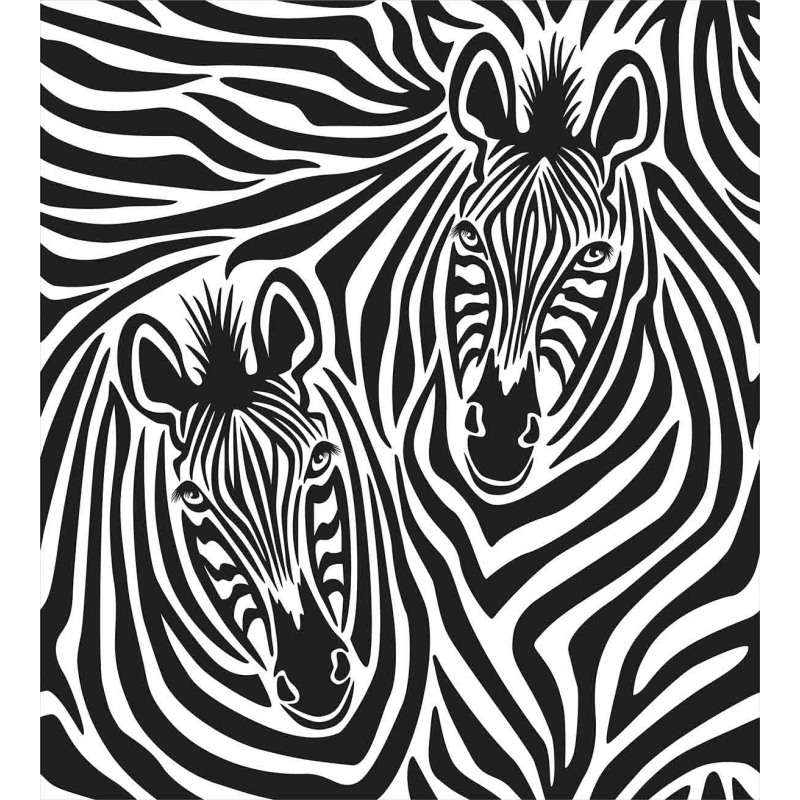Zebras Eyes and Face Duvet Cover Set