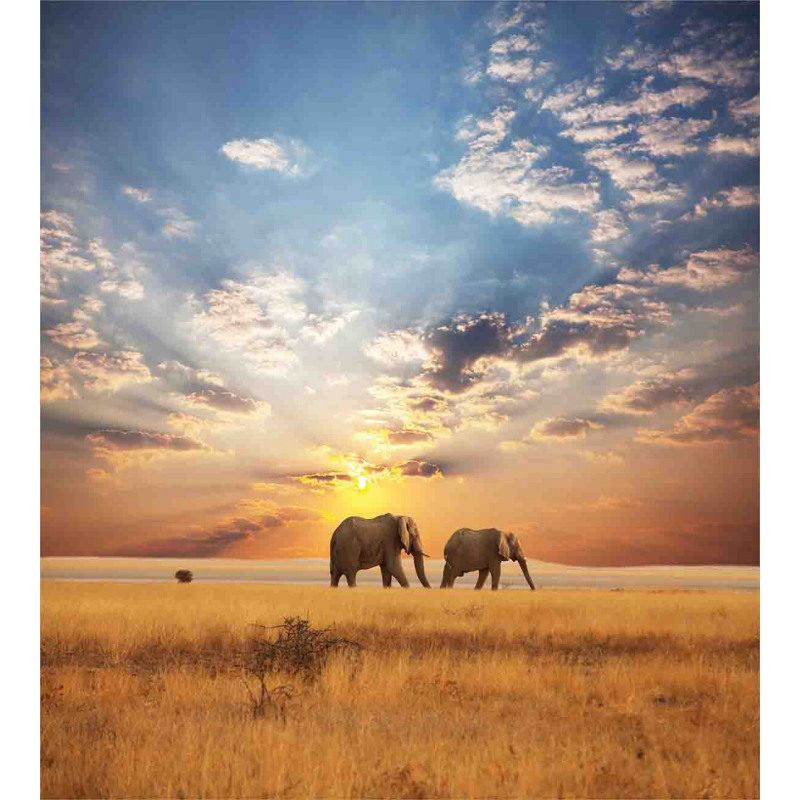 Elephants Untouched Land Duvet Cover Set