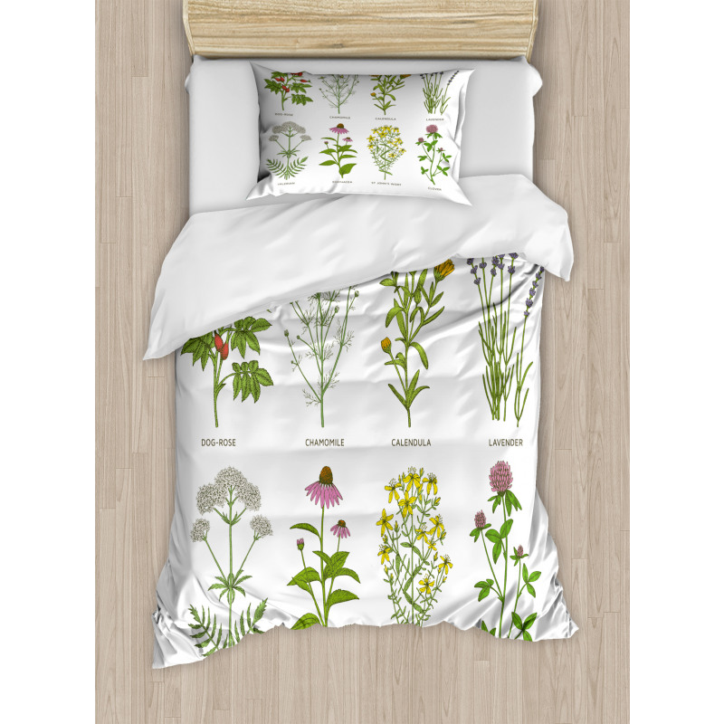 Natural Cosmetics Flowers Duvet Cover Set