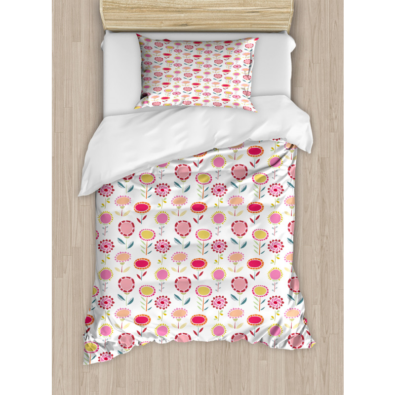 Vibrant and Doodle Style Duvet Cover Set