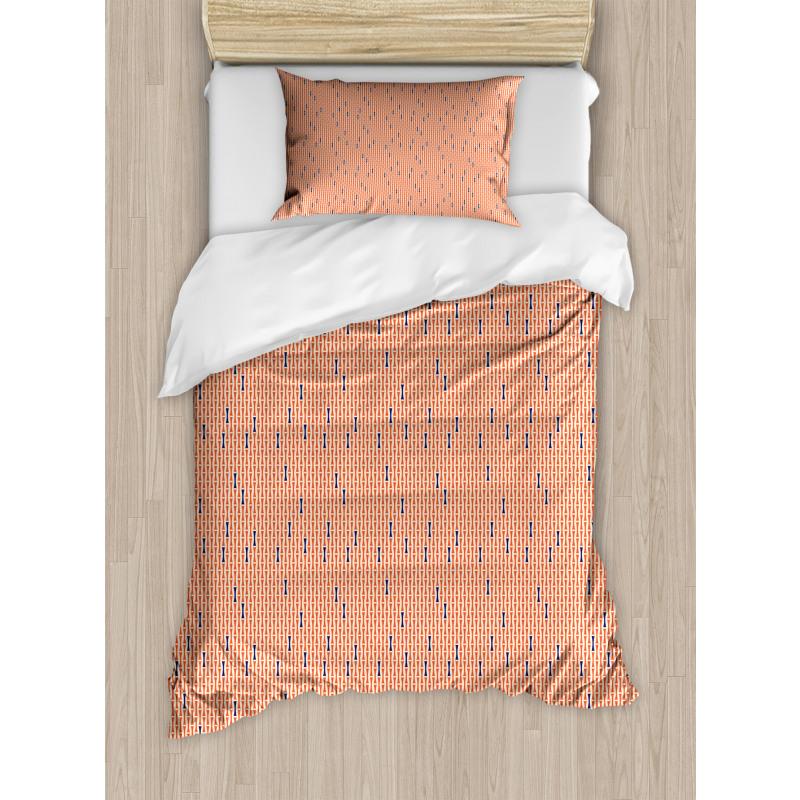 Bicolour Modern Pattern Duvet Cover Set