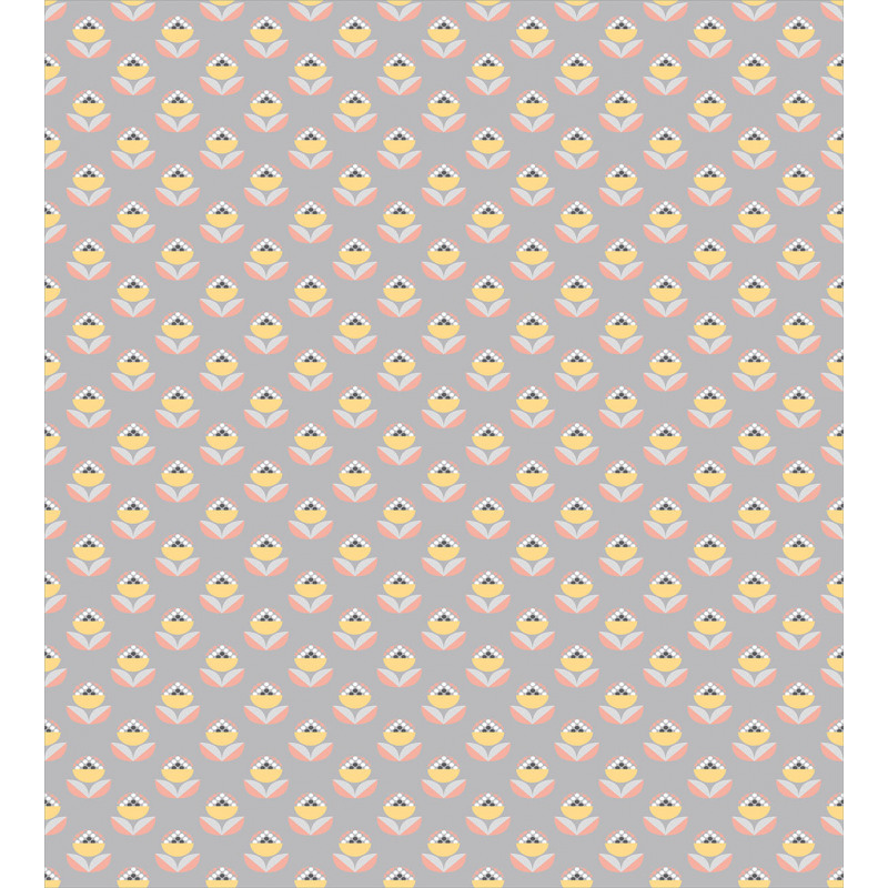 Abstract Geometric Flower Duvet Cover Set