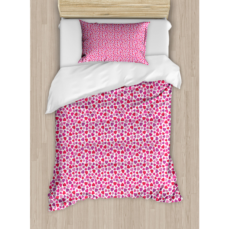 Simple Love Hearts Duvet Cover Set