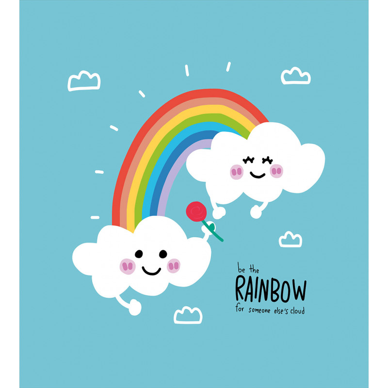 Be Rainbow Someone Saying Duvet Cover Set