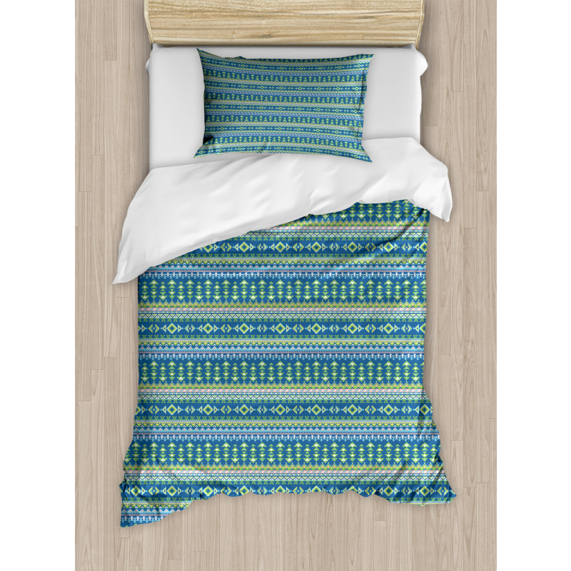 Folkloric Aztec Art Duvet Cover Set