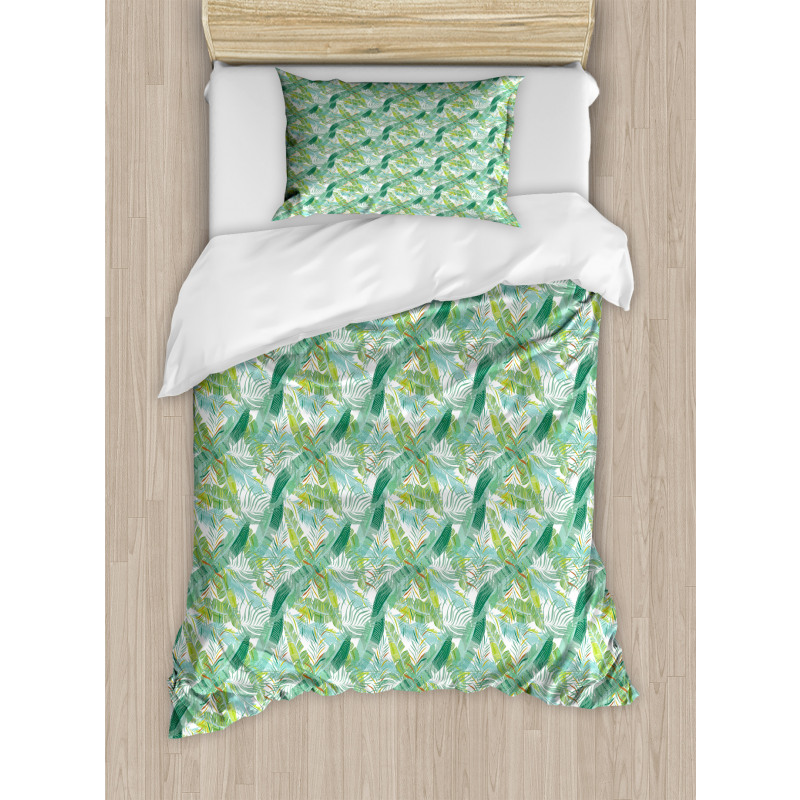 Creative Tropical Leaves Duvet Cover Set