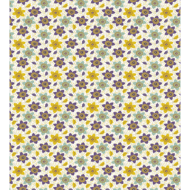 Creative Dots and Flowers Duvet Cover Set