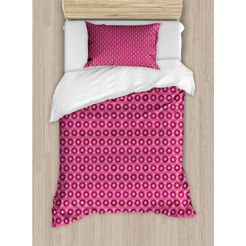 Ogee Motif in Colors Duvet Cover Set