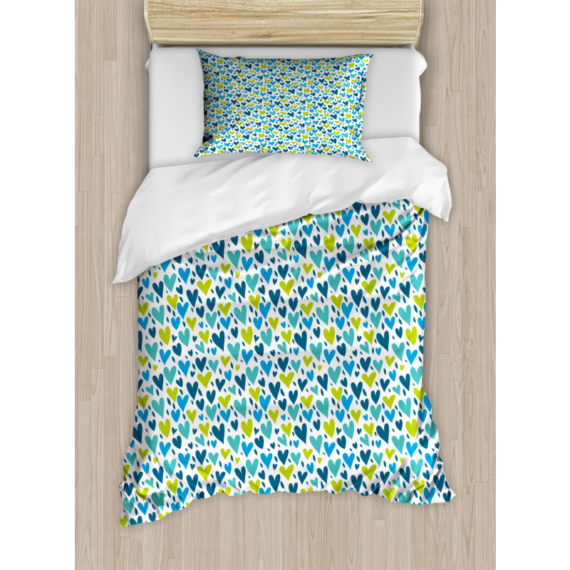 Irregular Hearts Duvet Cover Set