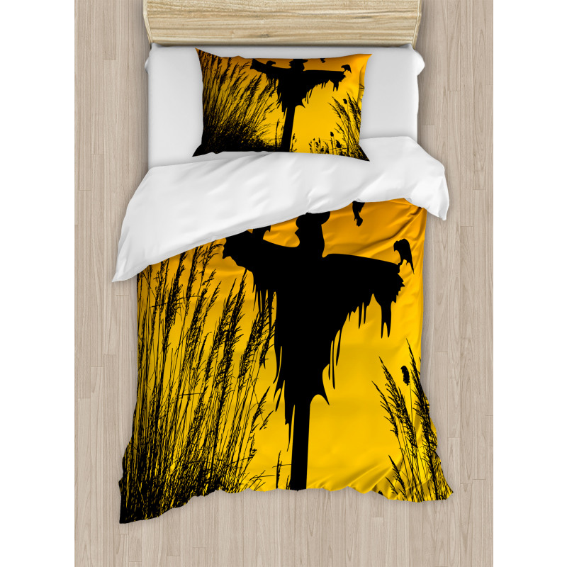 Rural Silhouettes Duvet Cover Set