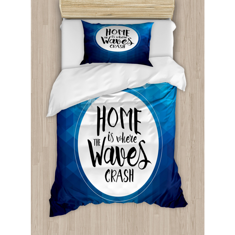 Home is Where Waves Crash Duvet Cover Set