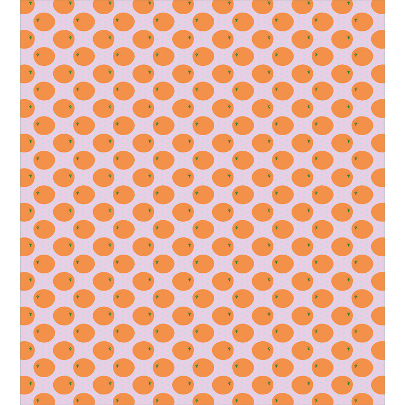 Citrus Fruit on Polka Dots Duvet Cover Set