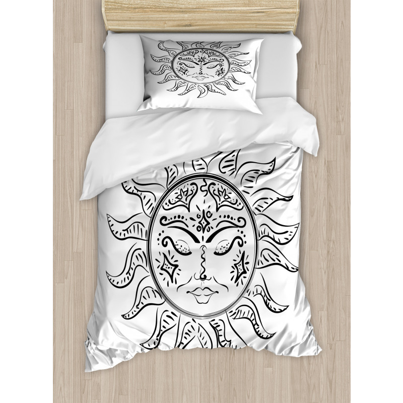 Sleeping Sun Duvet Cover Set