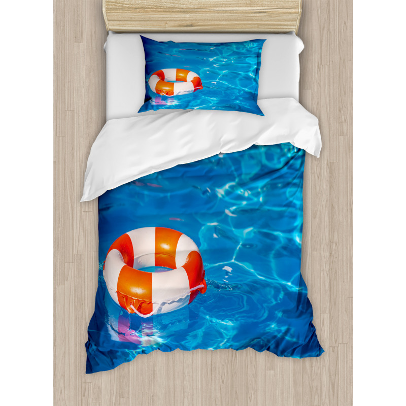 Clear Swimming Pool Duvet Cover Set