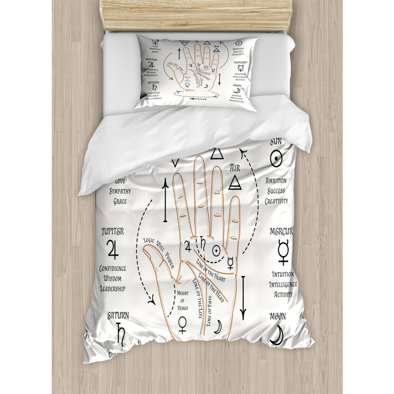 Open Hand Reading Signs Duvet Cover Set