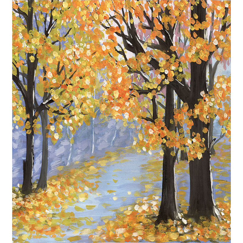 Gouache Autumn Scenery Art Duvet Cover Set