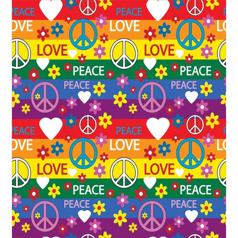 Heart Peace Duvet Cover Set