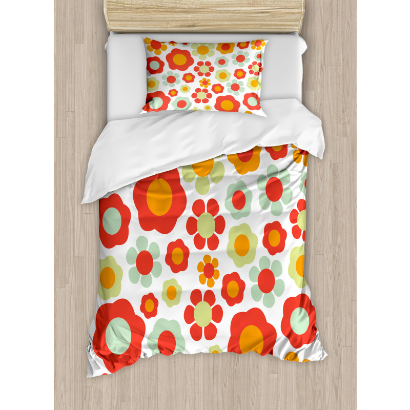 Colored Art Dated Style Duvet Cover Set