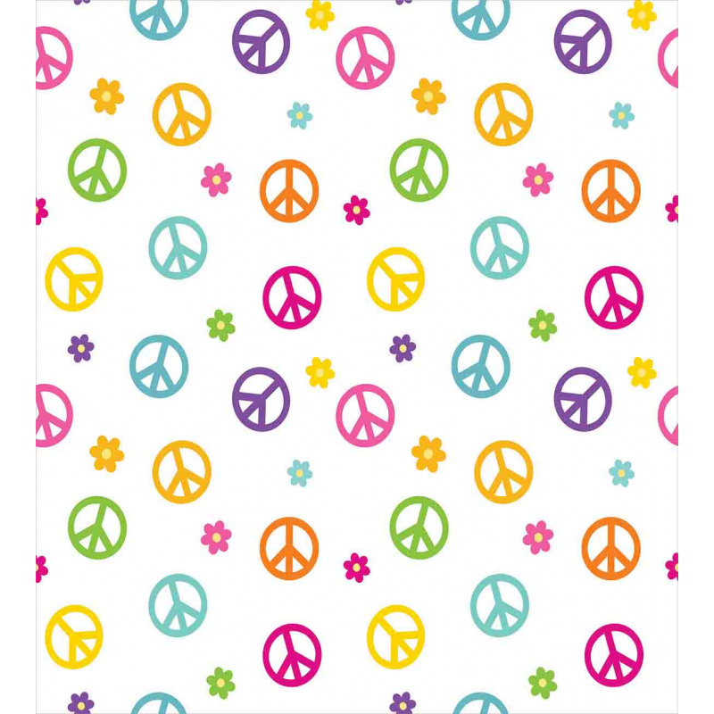 Old Peace Sign Duvet Cover Set