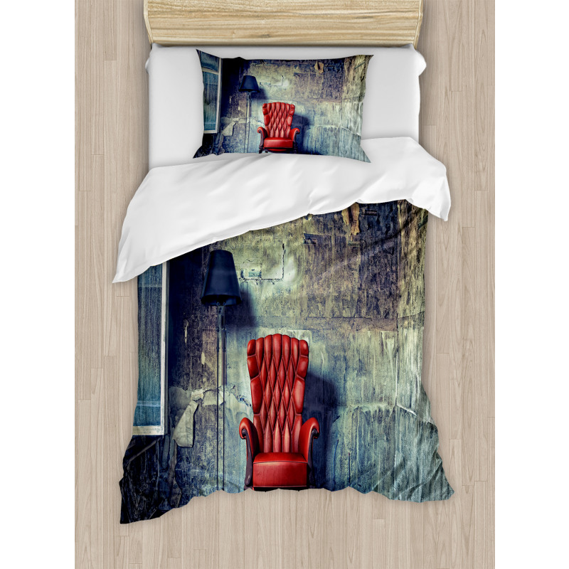 Old Armchair Messy House Duvet Cover Set