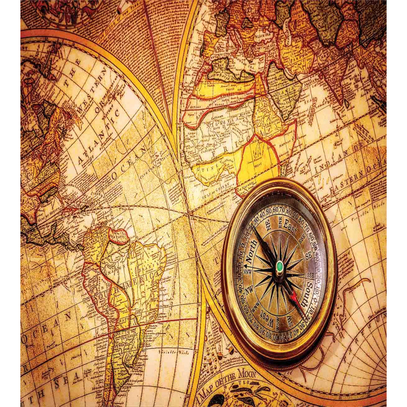 Old World Map Duvet Cover Set