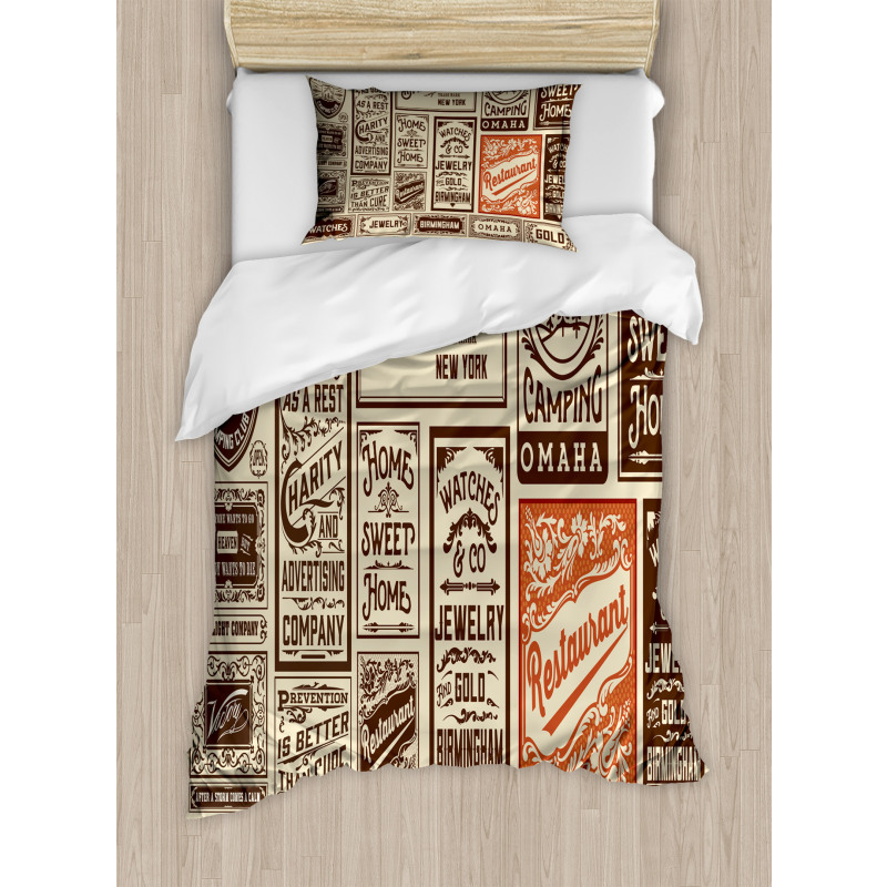 Pack Old Advertising Duvet Cover Set