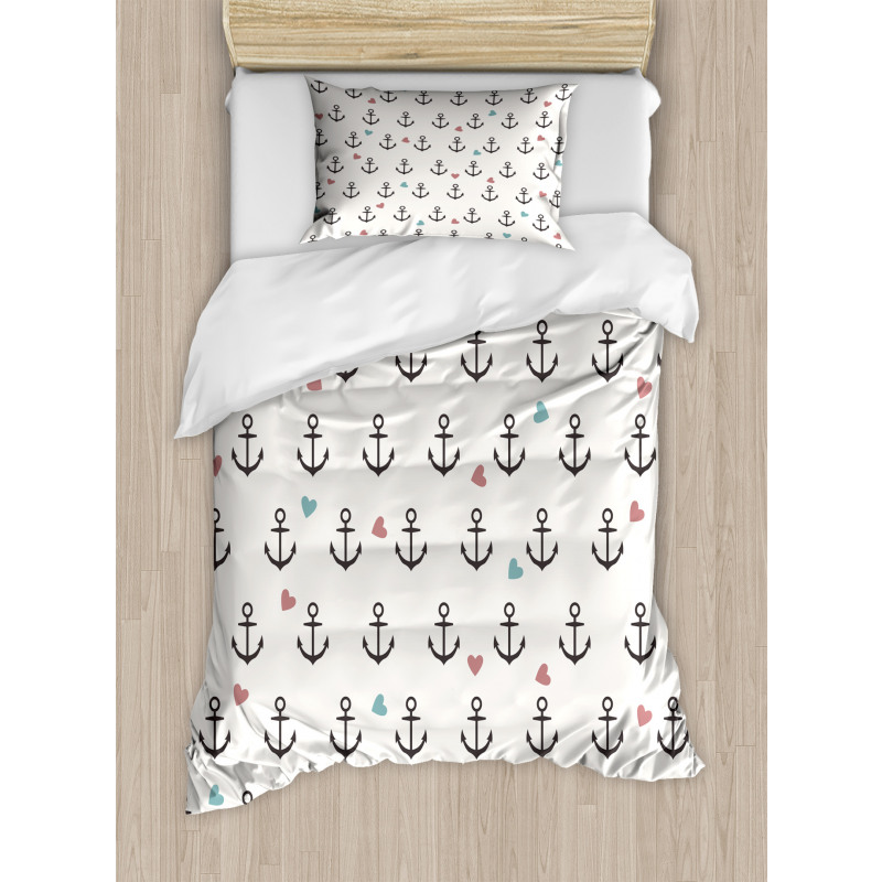 Hearts Sailor Holiday Duvet Cover Set