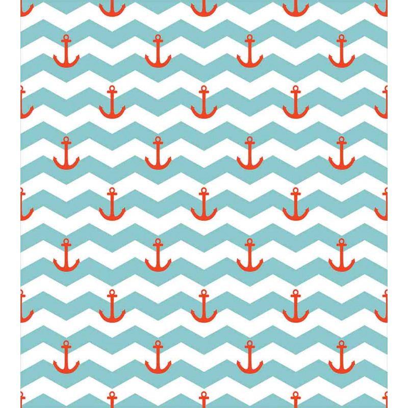 Pattern Anchor Stripe Duvet Cover Set