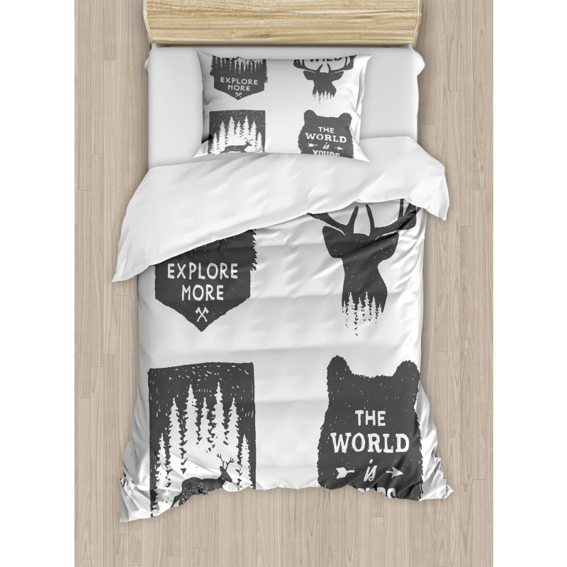 Stay Wild and Wander Duvet Cover Set