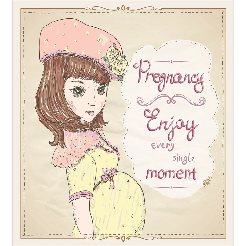 Pregnancy Themed Slogan Duvet Cover Set