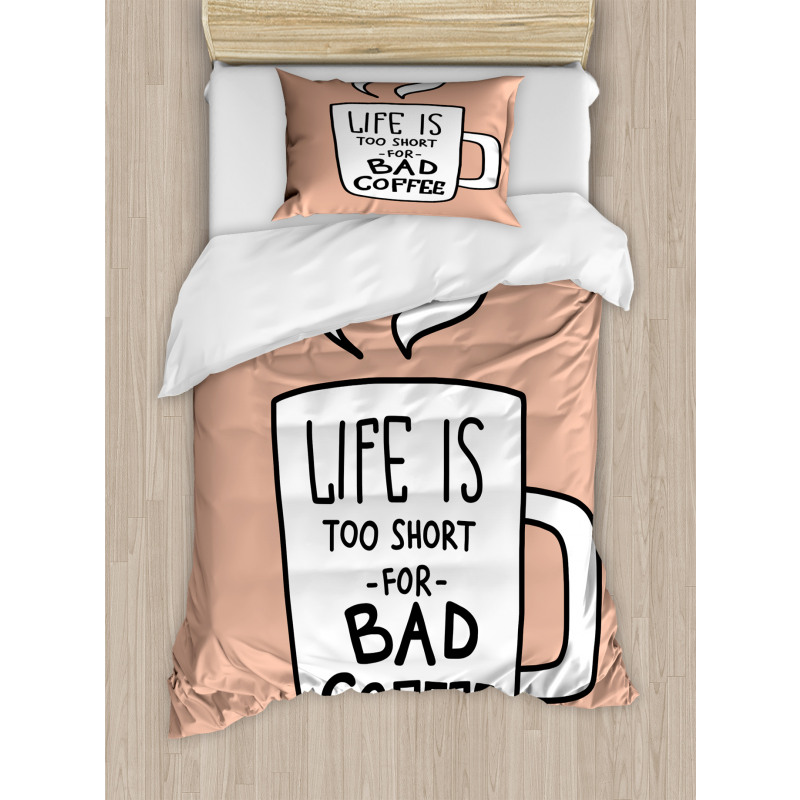 Coffee Lover Mug Concept Duvet Cover Set