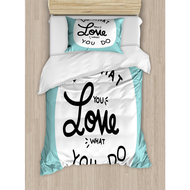 Positive Simple Wording Duvet Cover Set