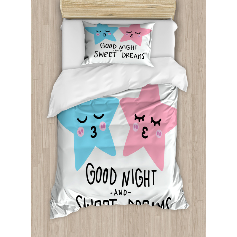 Dreams Stars Kiss Duvet Cover Set