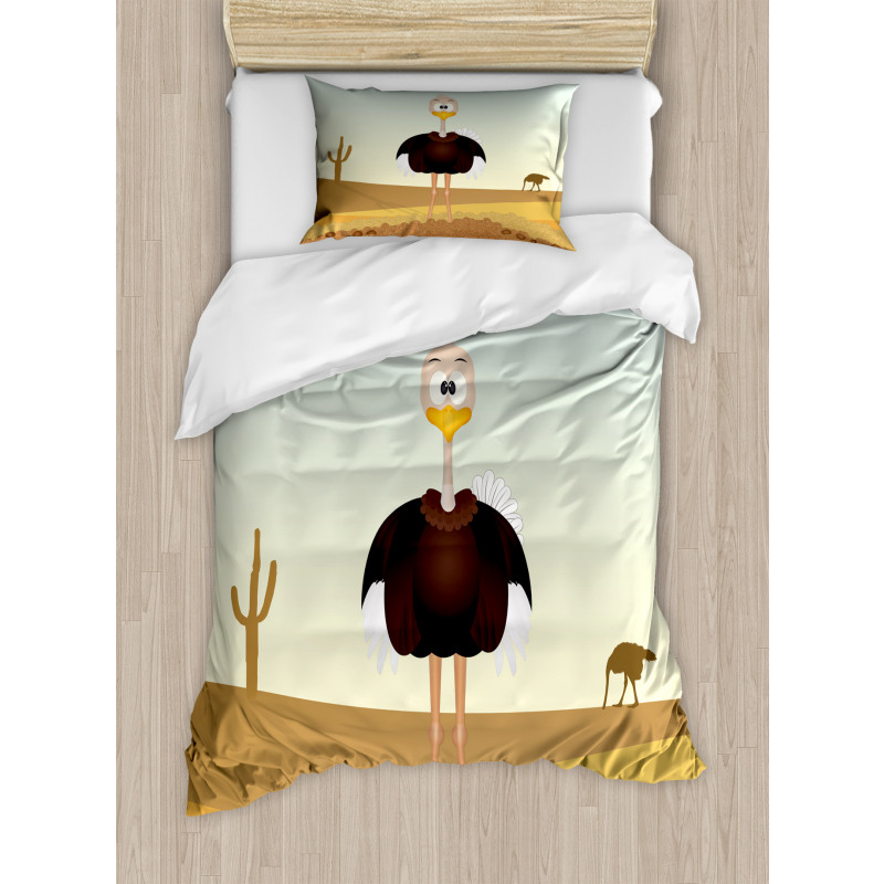 Front Portrait Desert Area Duvet Cover Set