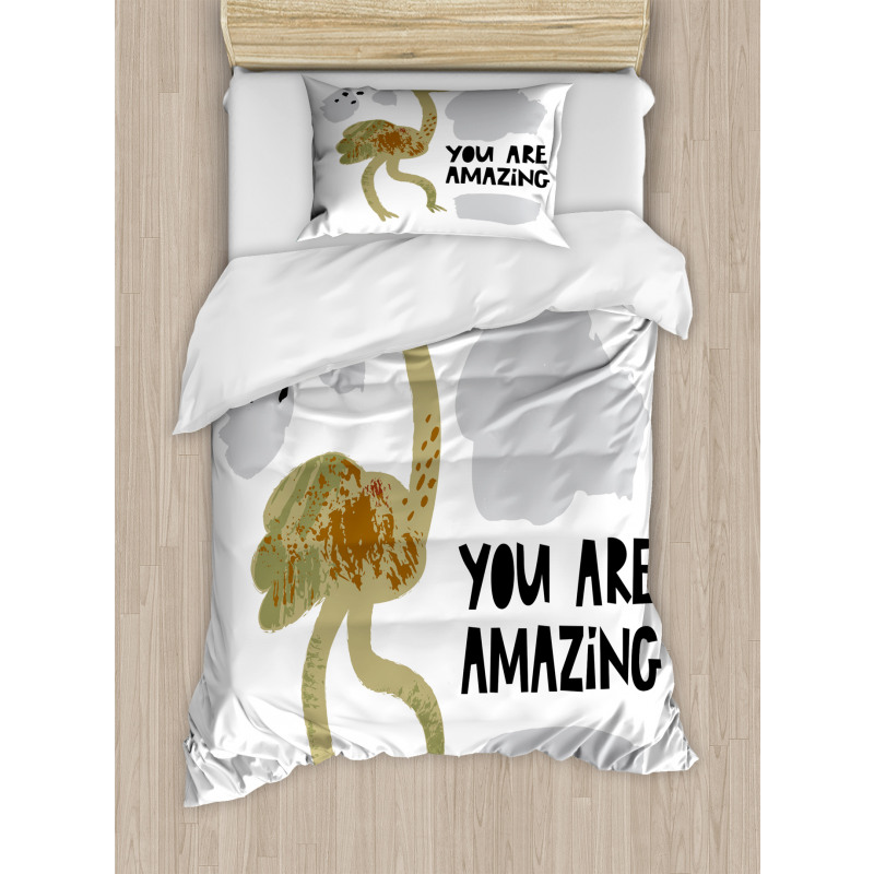 You are Calligraphy Duvet Cover Set