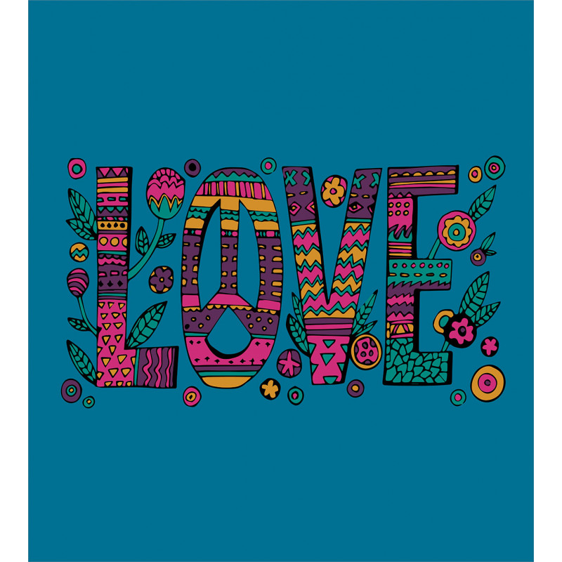 Love Wording in Hip Style Duvet Cover Set