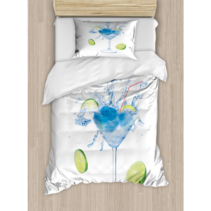 Martini Splashing Lime Duvet Cover Set