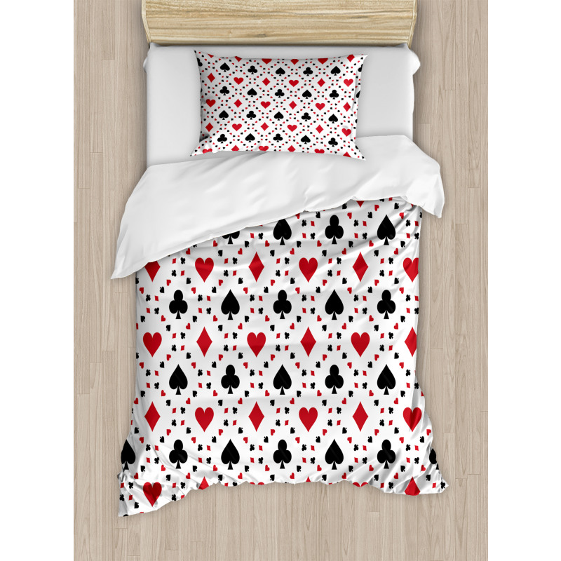 Tourist Poker Cards Duvet Cover Set