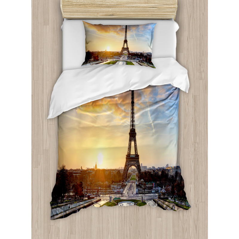 Scenic View Paris Duvet Cover Set