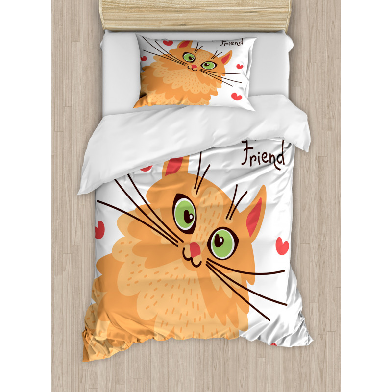 Kitten Motivation Duvet Cover Set