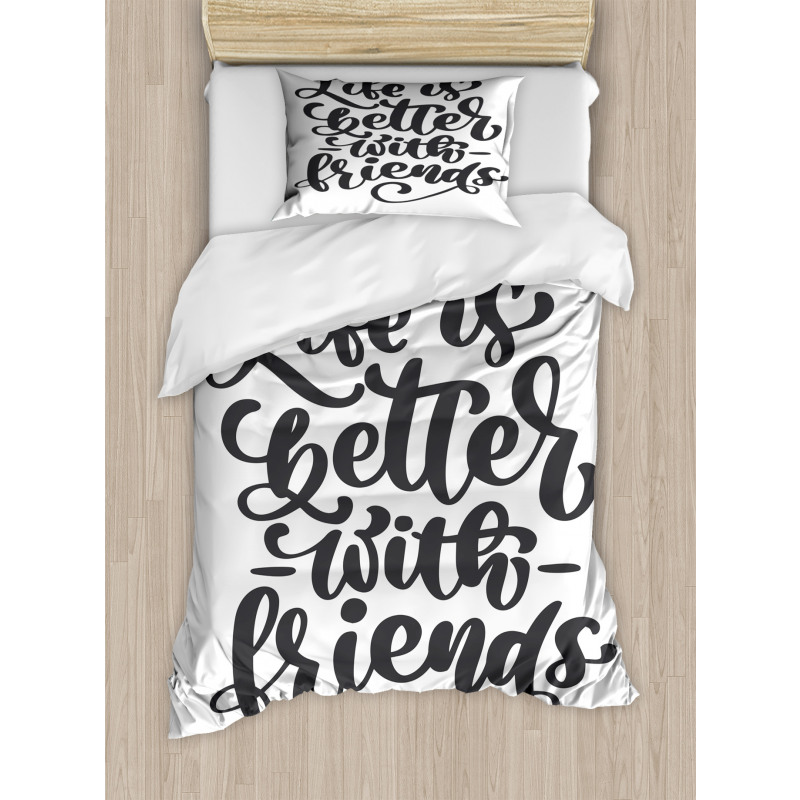 Friendship Love Duvet Cover Set